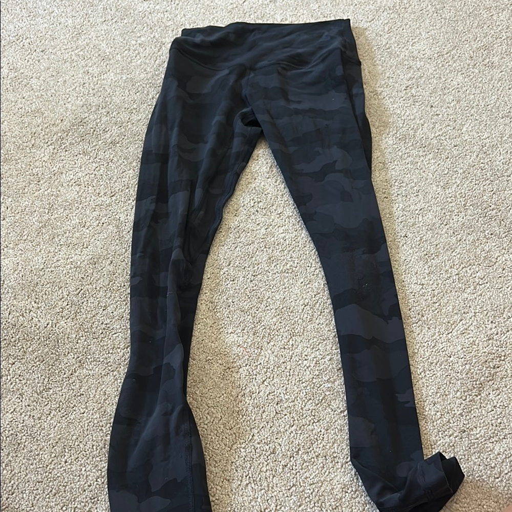 lululemon athletica Black Camouflage Leggings